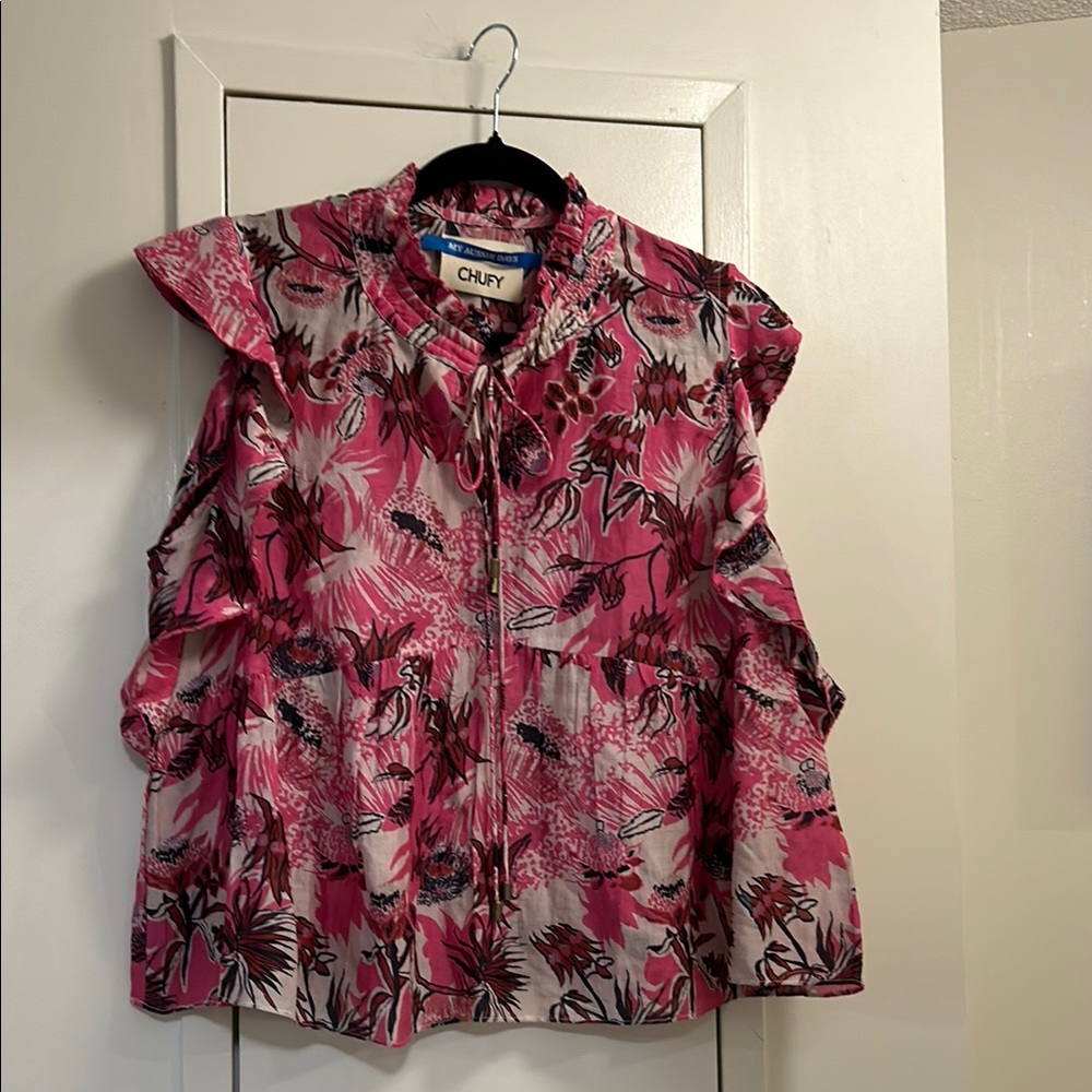 CHUFY Pink Floral Women's Top